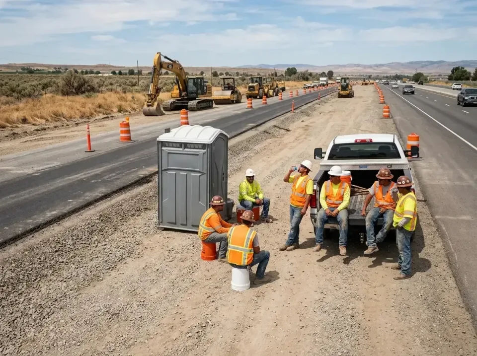 highway-road-construction-crew-007 — frequently asked questions, Porta Potty and Restroom Rentals in Delshire, OH